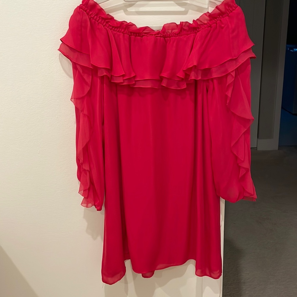 Parker L off shoulder dress